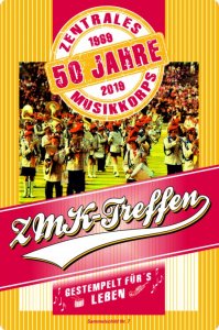 Blechschild "50 Jahre ZMK"